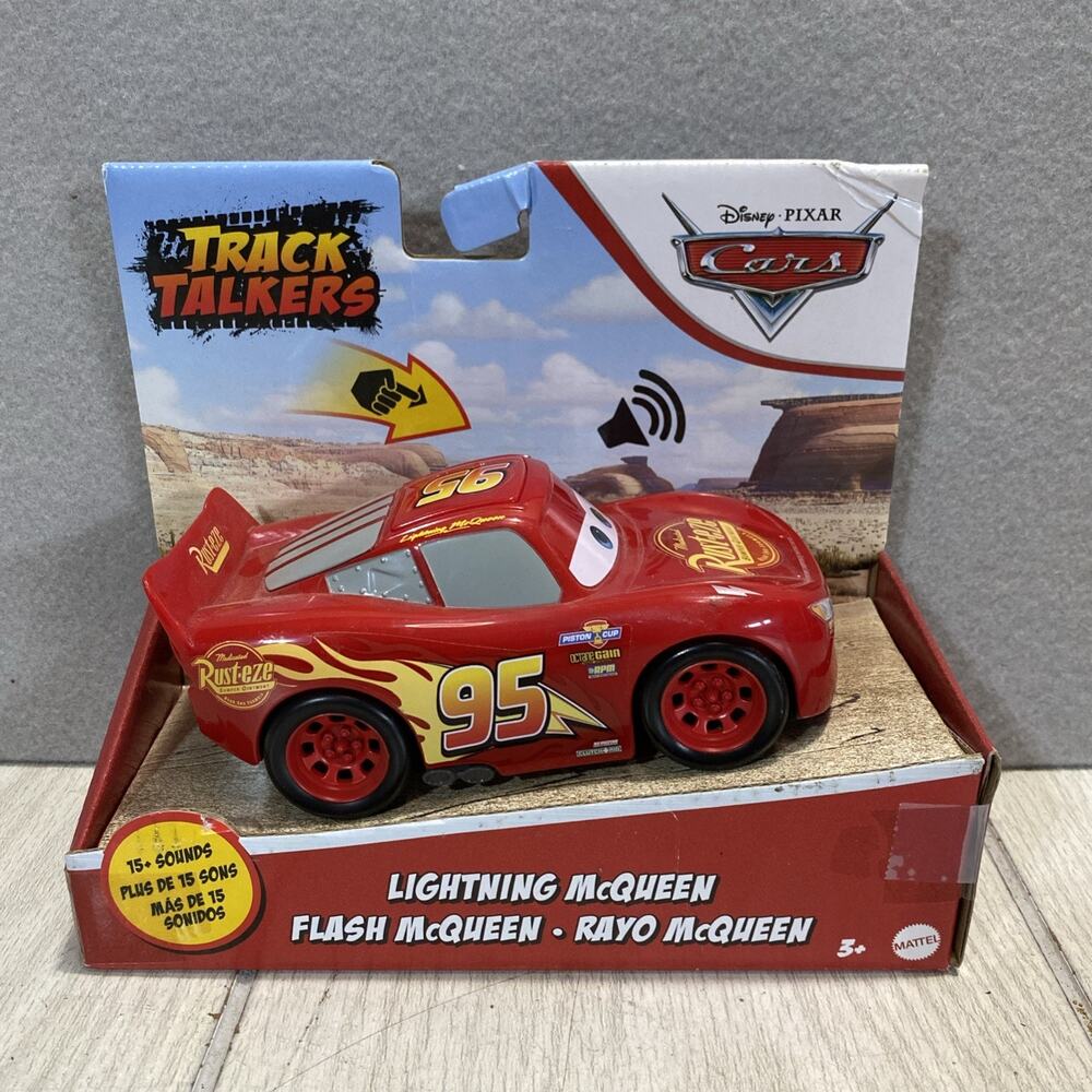 Disney Pixar Cars Track Talkers Lightning McQueen 15+ Sounds Needs Batteries
